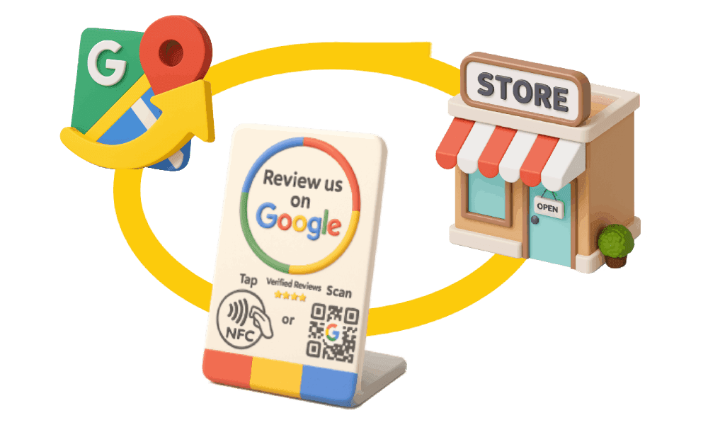 Expositores NFC para reseñas