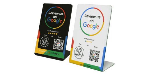 Expositor Reseñas Google NFC & QR